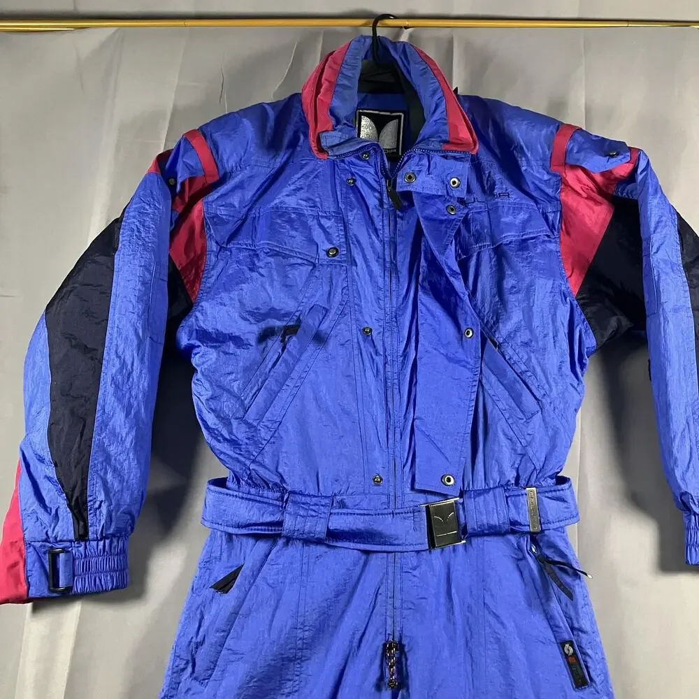 Vintage Couloir Ski Suit Mens‎ 40 One Piece Entrant 90s Snowsuit Jumpsuit Jacket